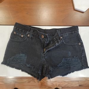 Levi's black Jean shorts